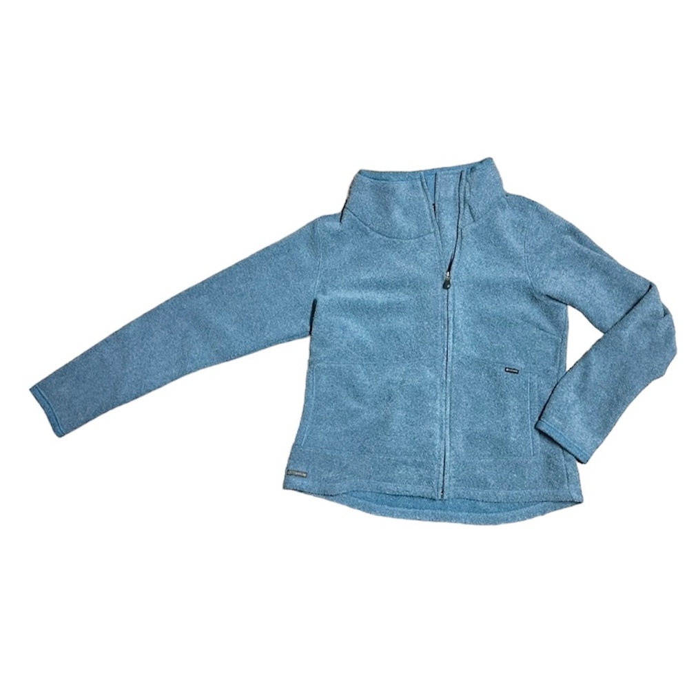 Columbia titanium size large blue zip up jacket Womens warm jacket